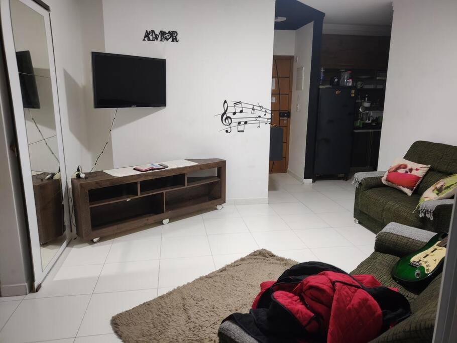 Apartamento 2 Dormitorios E Sacada Gourmet Frente Ao Mar برايا جراندي المظهر الخارجي الصورة