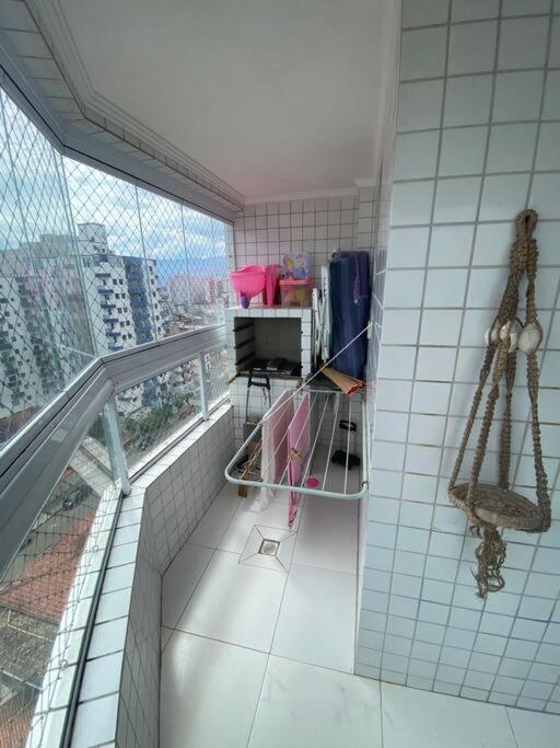Apartamento 2 Dormitorios E Sacada Gourmet Frente Ao Mar برايا جراندي المظهر الخارجي الصورة