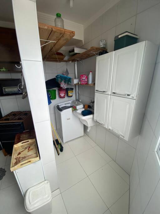Apartamento 2 Dormitorios E Sacada Gourmet Frente Ao Mar برايا جراندي المظهر الخارجي الصورة