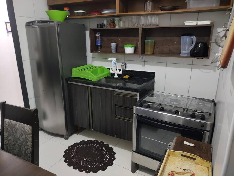 Apartamento 2 Dormitorios E Sacada Gourmet Frente Ao Mar برايا جراندي المظهر الخارجي الصورة